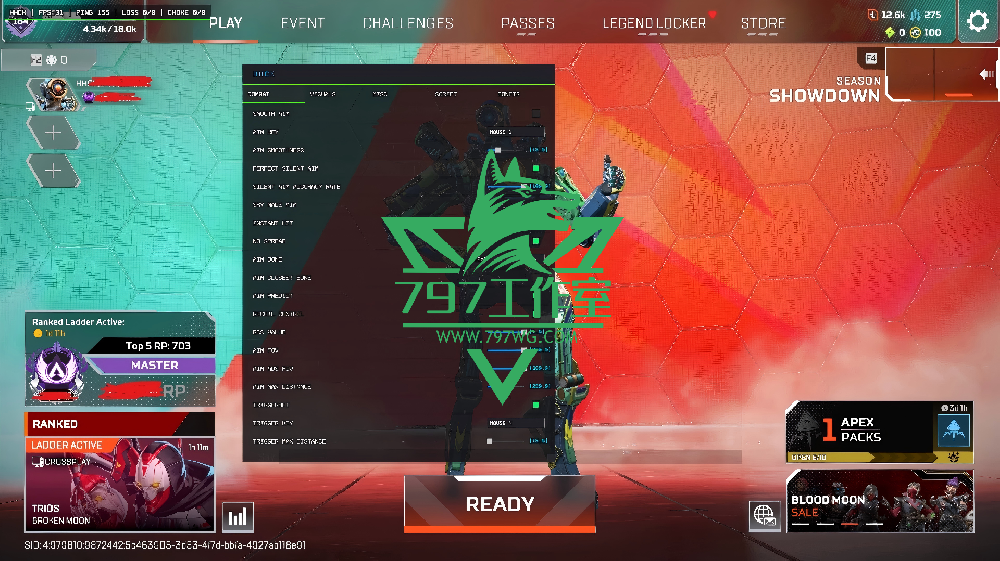 APEX【HHCK】连发哨兵子弹追踪无扩散瞬击